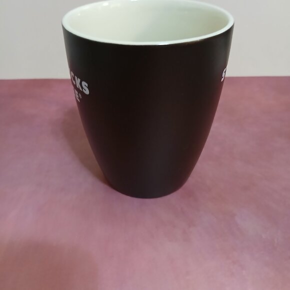 Starbucks Coffee Mug - 2008 Edition, 12oz Ceramic, Dark Brown - Collectible - Picture 2 of 5